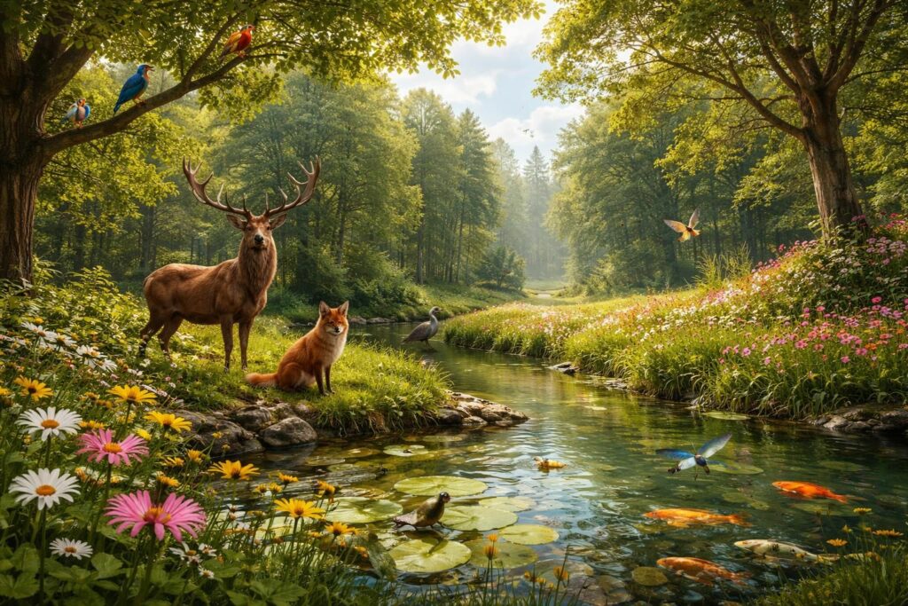 célébrons la journée mondiale de la biodiversité aujourd'hui en sensibilisant à l'importance de protéger notre écosystème pour préserver la richesse et l'équilibre de la nature.