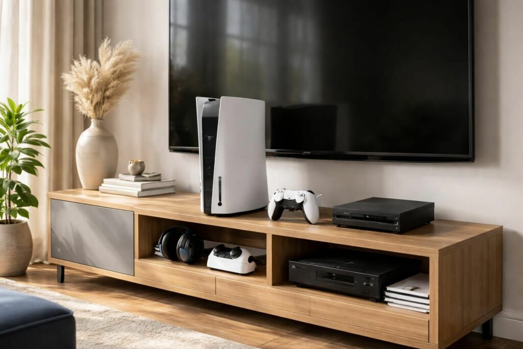 découvrez comment la taille de la playstation 5 impacte le choix de votre meuble tv pour un espace optimal et un design harmonieux.