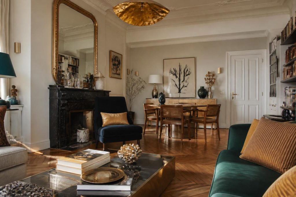 découvrez comment créer une déco chic avec des touches dorées en mélangeant différents styles pour un intérieur unique et élégant.