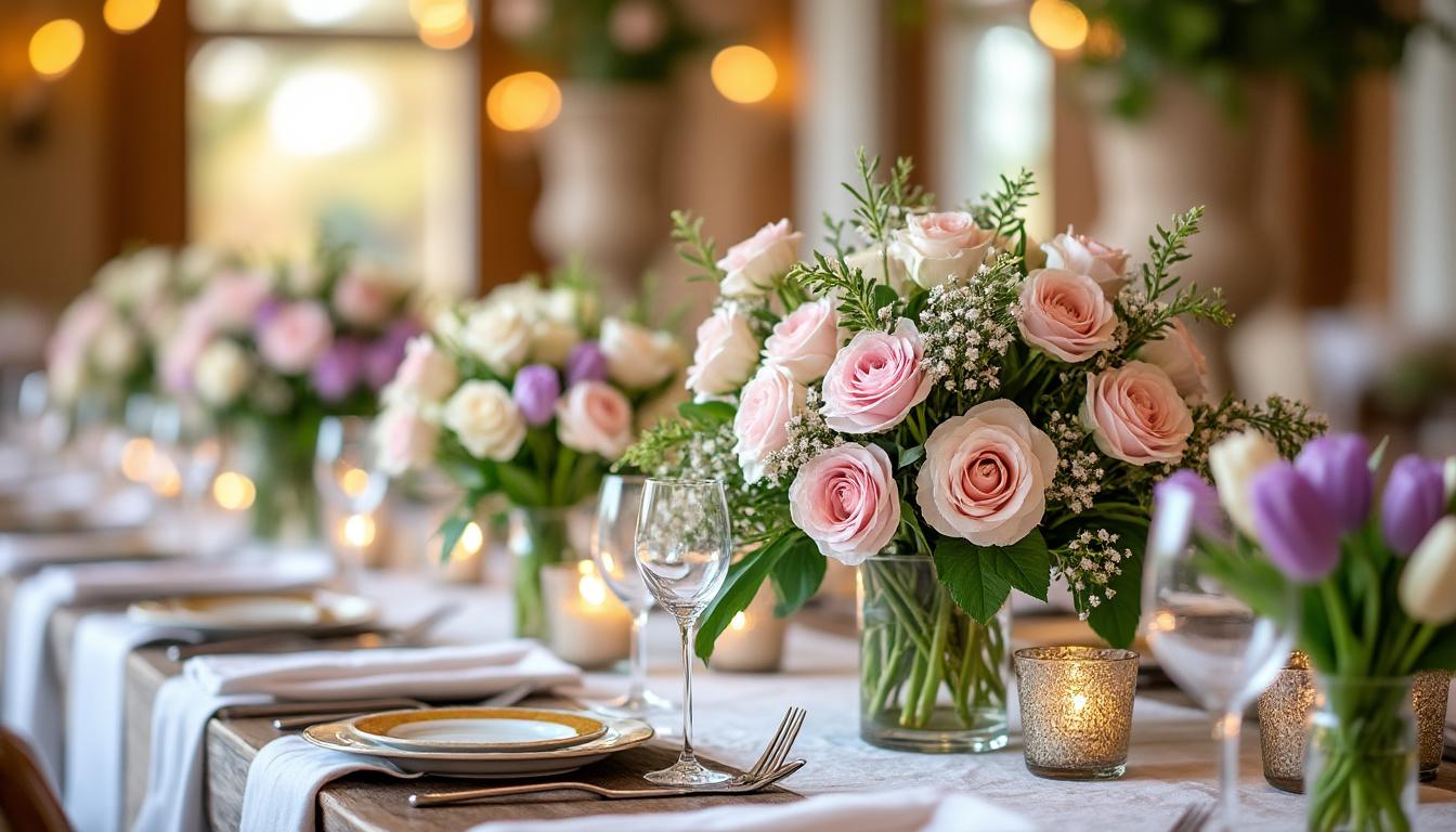 découvrez nos conseils pour harmoniser les couleurs lors d’une décoration florale de soirée et créer une ambiance élégante et cohérente pour vos événements.