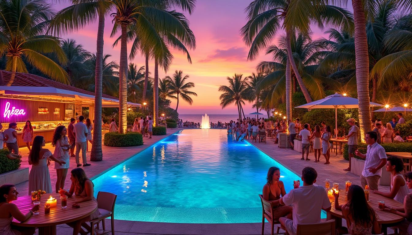 plongez dans l'univers vibrant de hï ibiza à ibiza, espagne, pour vivre une expérience musicale inoubliable alliant djs de renommée et ambiance festive unique.