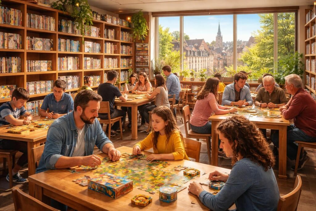 explorez la ludothèque de dijon et profitez d'un vaste choix de jeux adaptés à tous les âges et tous les goûts. amusez-vous en famille ou entre amis dans un espace convivial et accueillant.