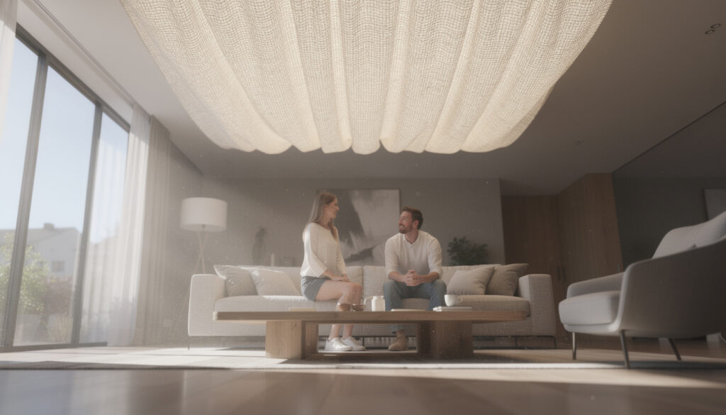 apportez une ambiance unique à votre intérieur grâce à une tenture lumineuse pour plafond, idéale pour sublimer votre décoration et créer une atmosphère chaleureuse.