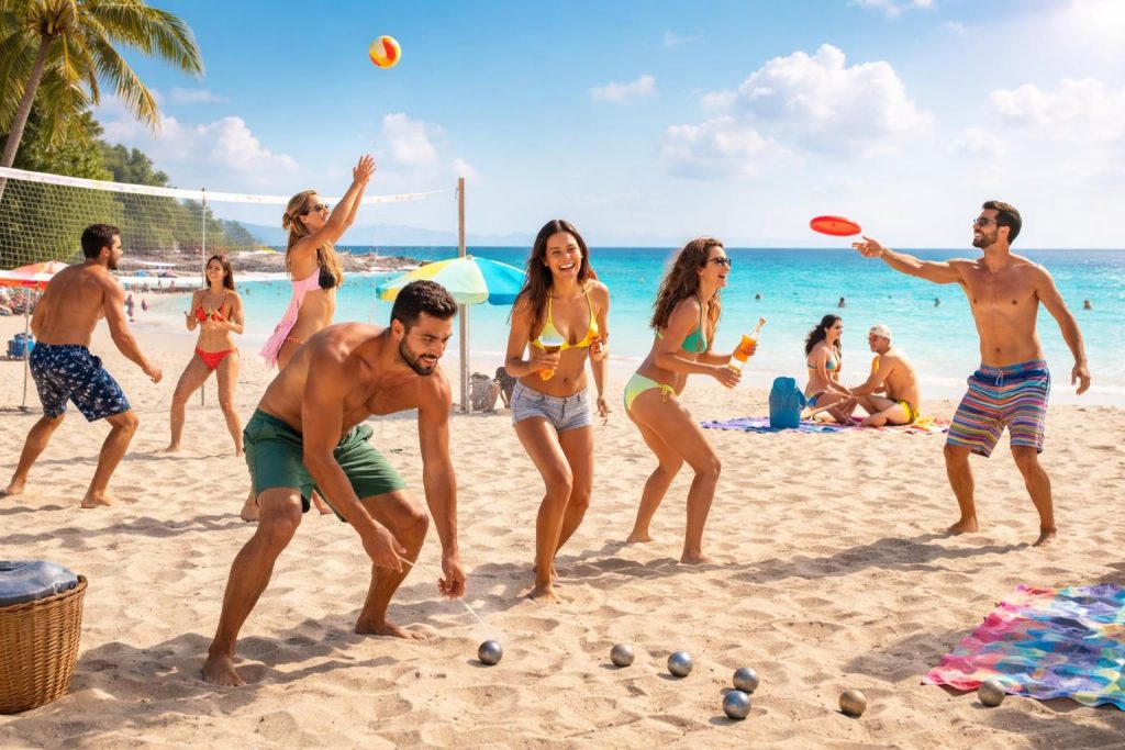 découvrez une sélection de jeux de plage pour adultes pour rendre vos vacances encore plus fun et mémorables. amusez-vous entre amis ou en couple avec des activités ludiques et originales au bord de la mer.