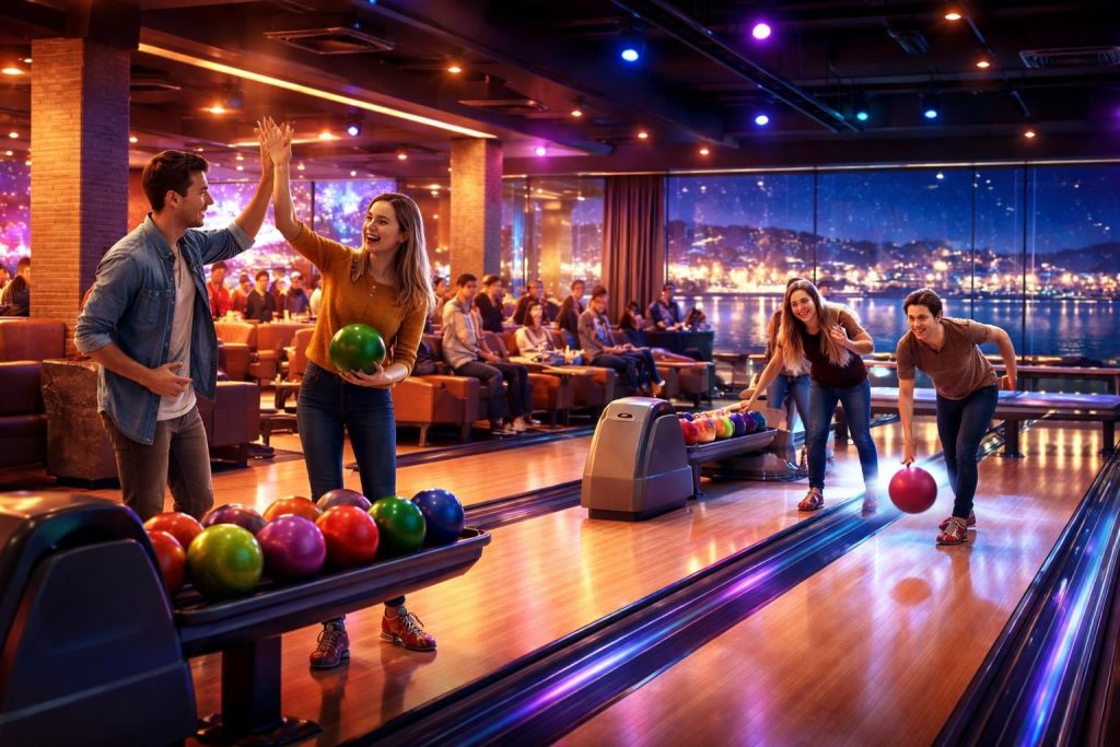 plongez dans l'ambiance festive des meilleures soirées de bowling à bandol. amusement garanti pour tous, entre amis ou en famille !