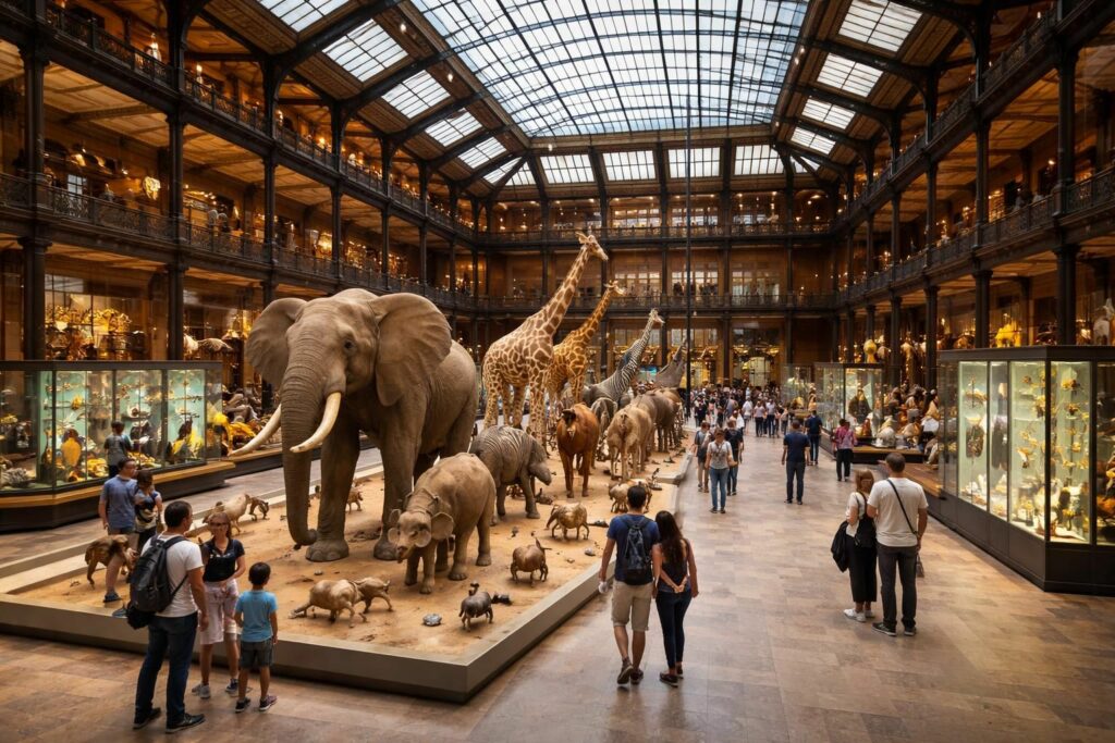 découvrez la grande galerie de l'évolution, un lieu fascinant où la biodiversité terrestre prend vie à travers des expositions captivantes. un trésor scientifique et éducatif à ne pas manquer pour petits et grands.
