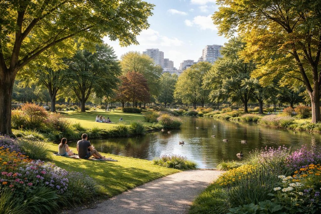 découvrez le parc régnier, un havre de paix en plein centre-ville où vous pouvez vous détendre, vous ressourcer et profiter de la nature au cœur de l'agitation urbaine.