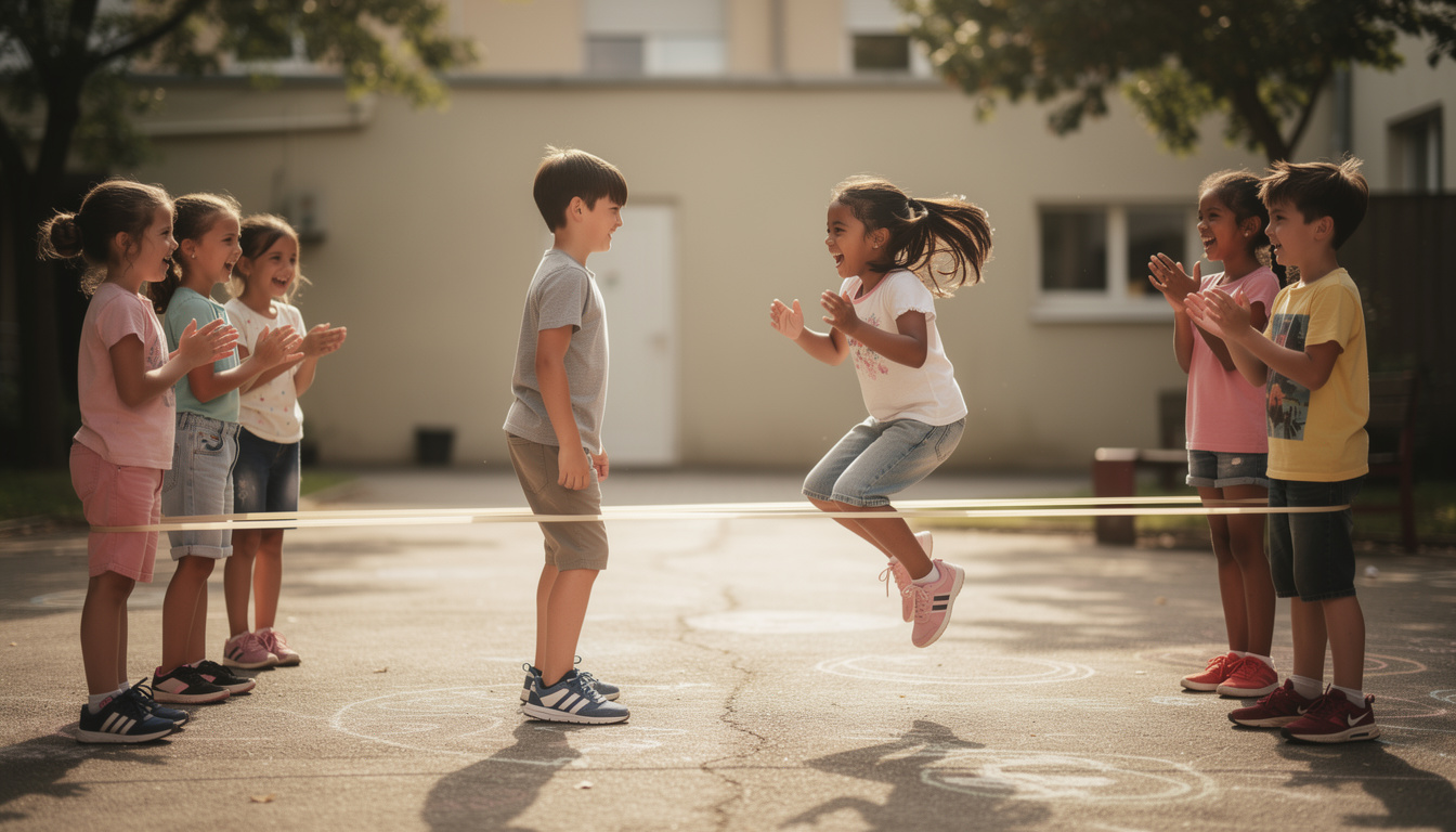 découvrez les jeux de l'élastique avec des figures créatives pour animer vos fêtes et divertir petits et grands avec originalité et convivialité.