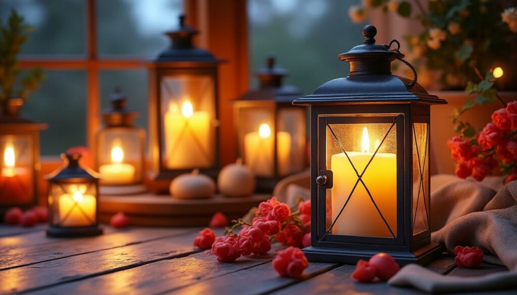 découvrez nos meilleures astuces pour créer une ambiance chaleureuse avec des bougies et lanternes, idéale pour un décor cosy et accueillant.