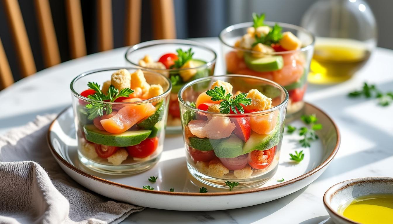 découvrez les astuces des chefs pour réussir à coup sûr des verrines salées faites maison, parfaites pour toutes vos occasions.