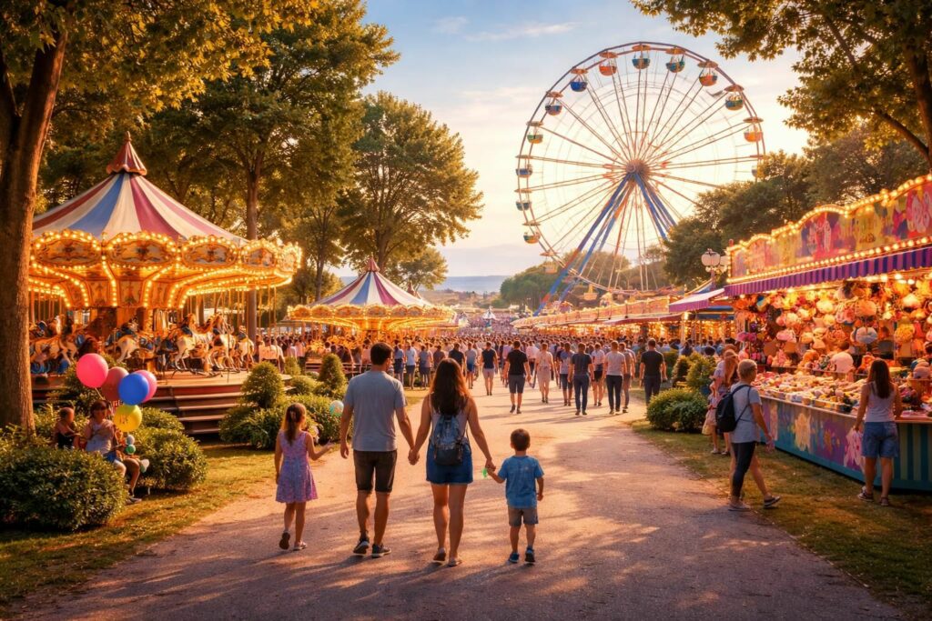 découvrez beau land park à saint-hilaire-de-riez, une fête foraine locale pleine d'animations et de divertissements pour toute la famille.