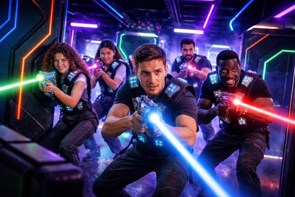 vivez une expérience inoubliable à laon avec notre laser game et trouvez votre équipe gagnante pour des moments de fun et de compétition.