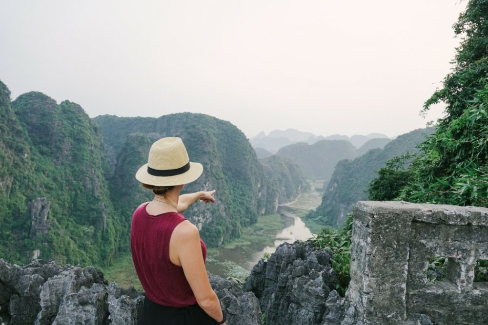 voyageur solitaire au vietnam